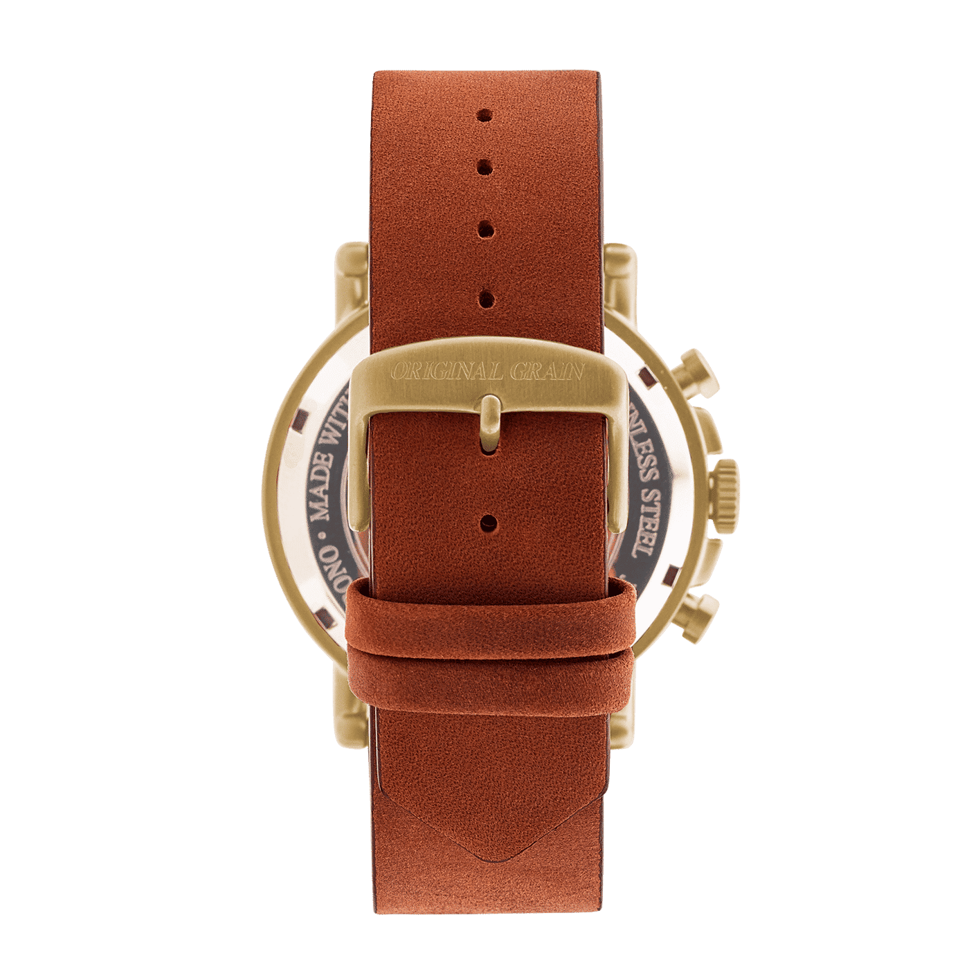 Cognac Chrono 44mm by Original Grain