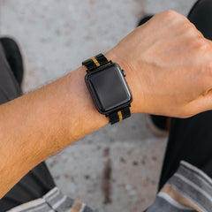 Whiskey Black Minimal Apple Watch Band