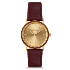 Walnut Gold Womens Avalon 34mm