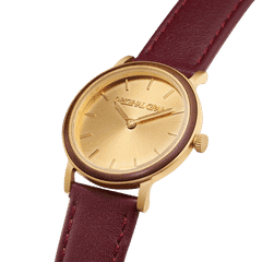 Walnut Gold Womens Avalon 34mm