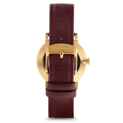 Walnut Gold Womens Avalon 34mm
