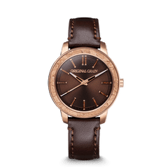 Kork-Roségold-Lederschaft 36 mm von Original Grain