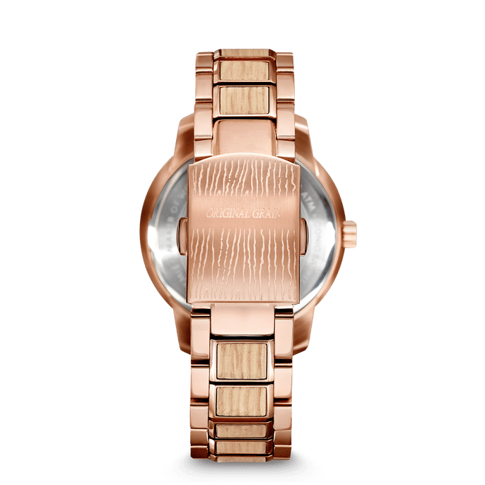 Whiskey Rose Gold Womens Barrel 36mm