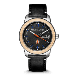 Houston Astros MLB Reclaimed Leather Barrel 42mm by Original Grain
