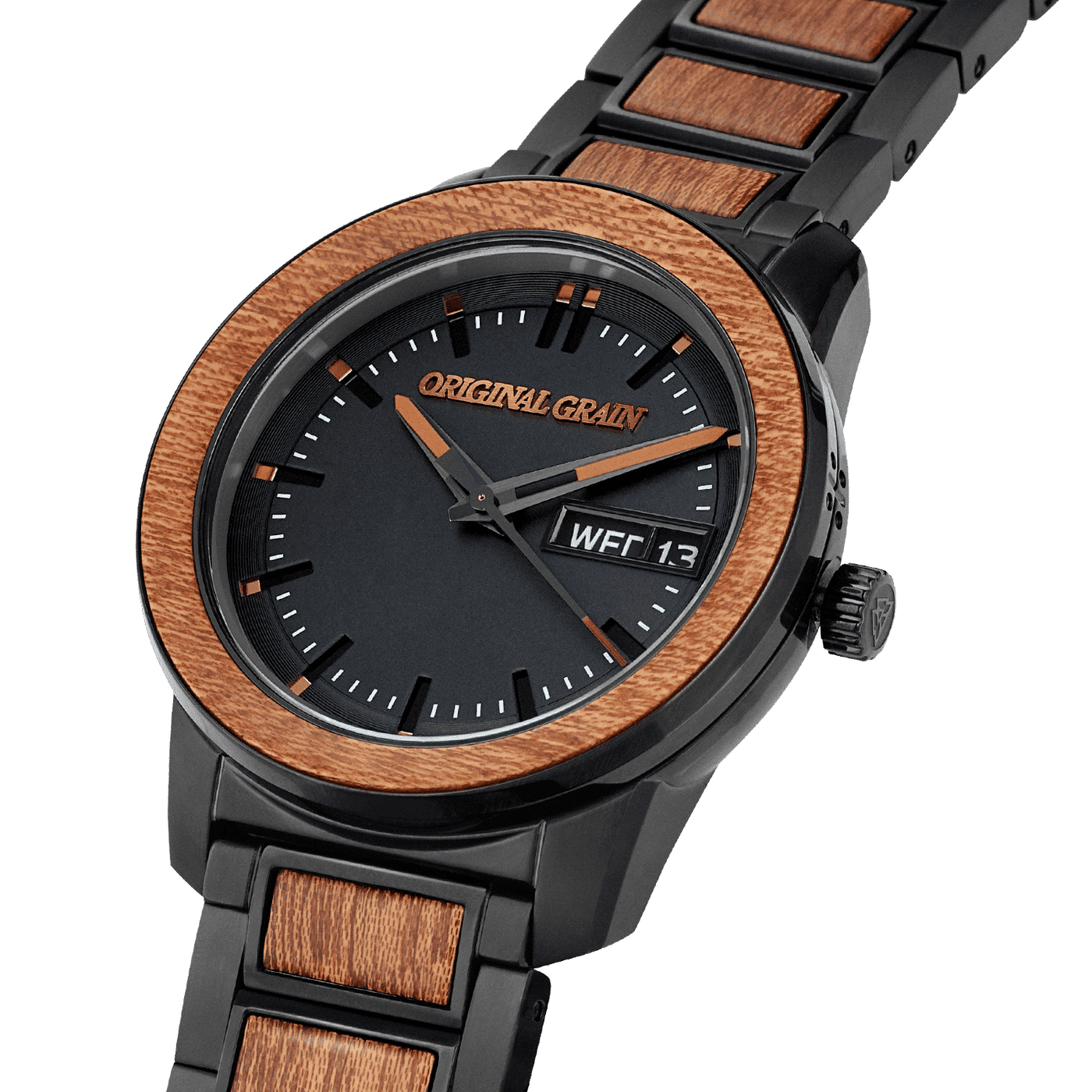 Sapeli Black Damenlauf 42 mm