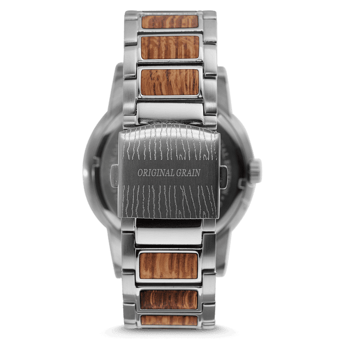 Back of Brewmaster Silver Barrel 47mm by Original Grain