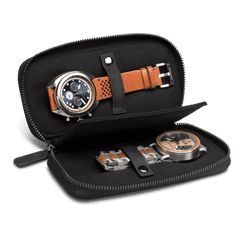 Original Grain Black Leather Watch Case