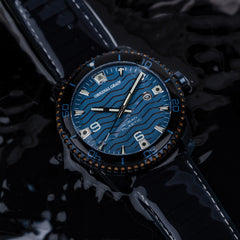 Teakholz Blue Ocean Plastic Diver 44mm