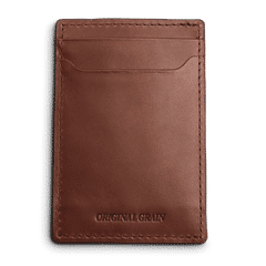 Brown Leather Wallet By Original Grain