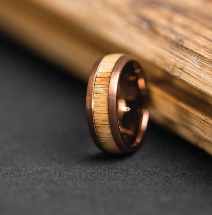 Reclaimed Whiskey 42 Watch + Ring Bundle