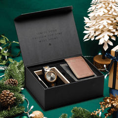 Koa Stonewashed Steel Classic 43mm Gift Box by Original Grain