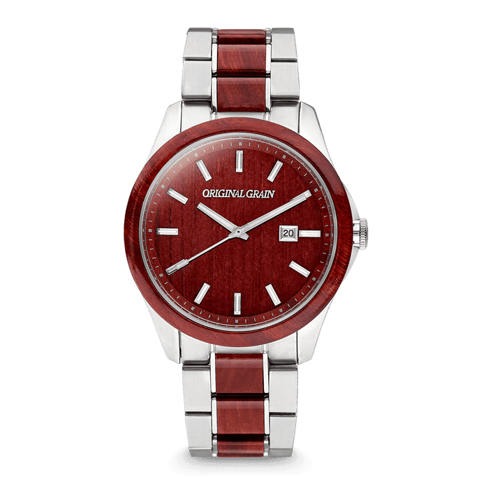 Rosewood Silver Classic 43mm by Original Grain