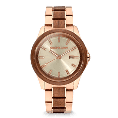 Walnut Rose Gold Classic 43mm