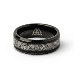Deer Antler Single Barrel Ring