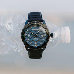 Teakholz Blue Ocean Plastic Diver 44mm