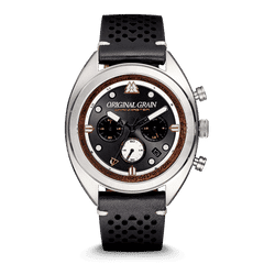 Grainmaster Chrono - Black Leather 45mm