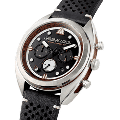 Grainmaster Chrono - Black Leather 45mm