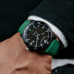 Teakholz Green Ocean Plastic Diver 44mm