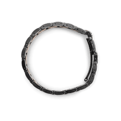 Koa Stonewashed Mens Moto Bracelet 12mm Links