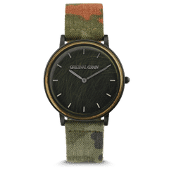 Caliber Military Minimalist Set 40mm by Original Grain Camo Strap