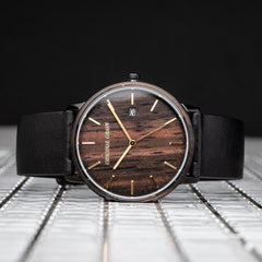 Ebony Black Gold Modern MNML 40mm