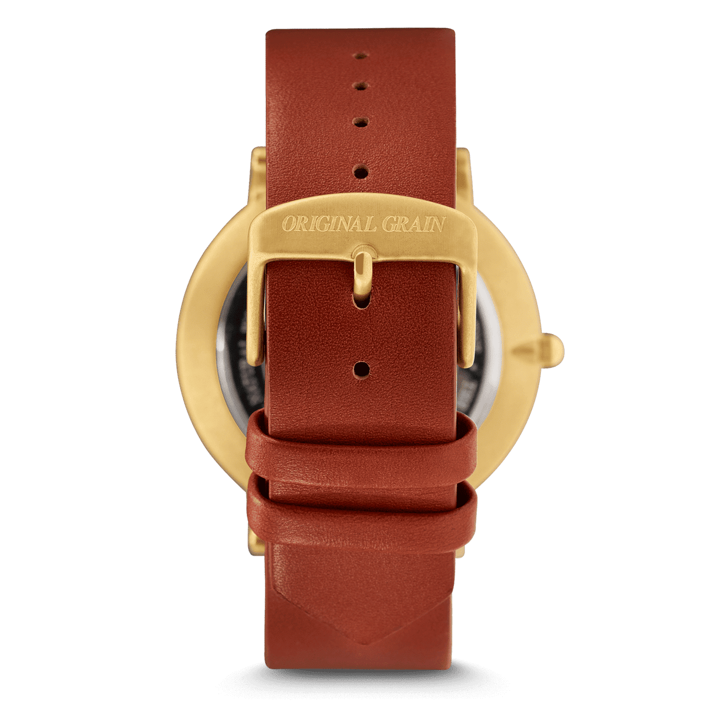 Cognac Gold Minimalist 40mm by Original Grain