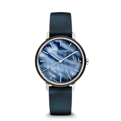 Ebony Stainless Steel Mother of Pearl Modern MNML 36mm