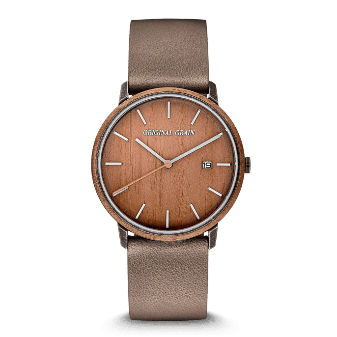 Koa Stonewashed Steel Modern Minimal 40mm