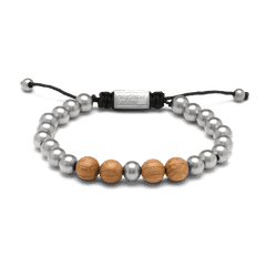 Brewmaster Steel Macrame Bracelet 8mm by Original Grain
