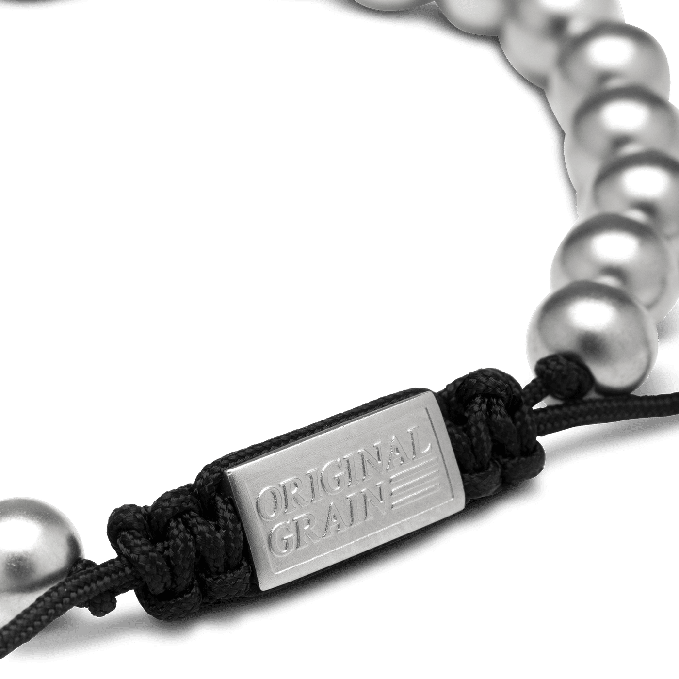 Original Grain Brewmaster Steel Macrame Bracelet 8mm Original Grain Clasp