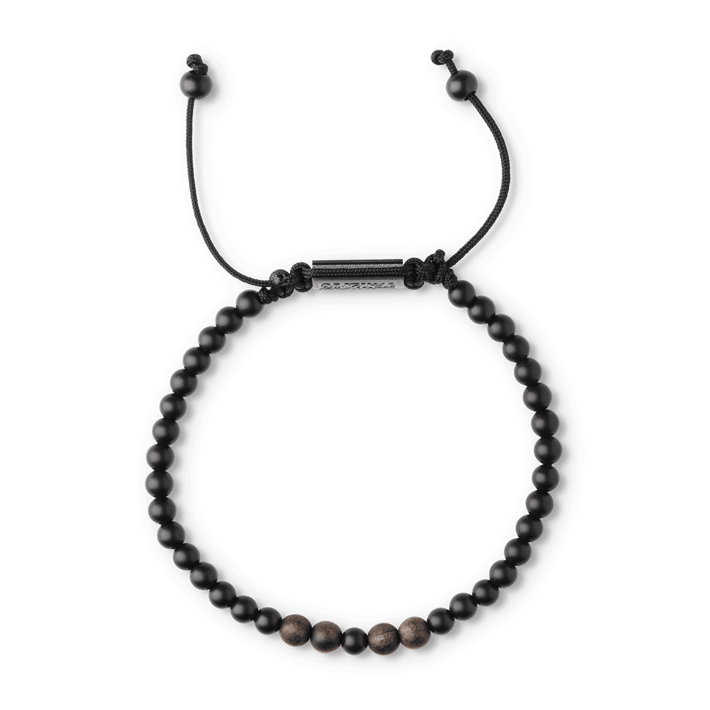 Ebony Onyx Macrame Bracelet 5mm by Original Grain