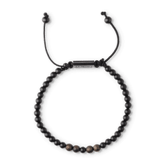 Ebony Onyx Macrame Bracelet 5mm by Original Grain