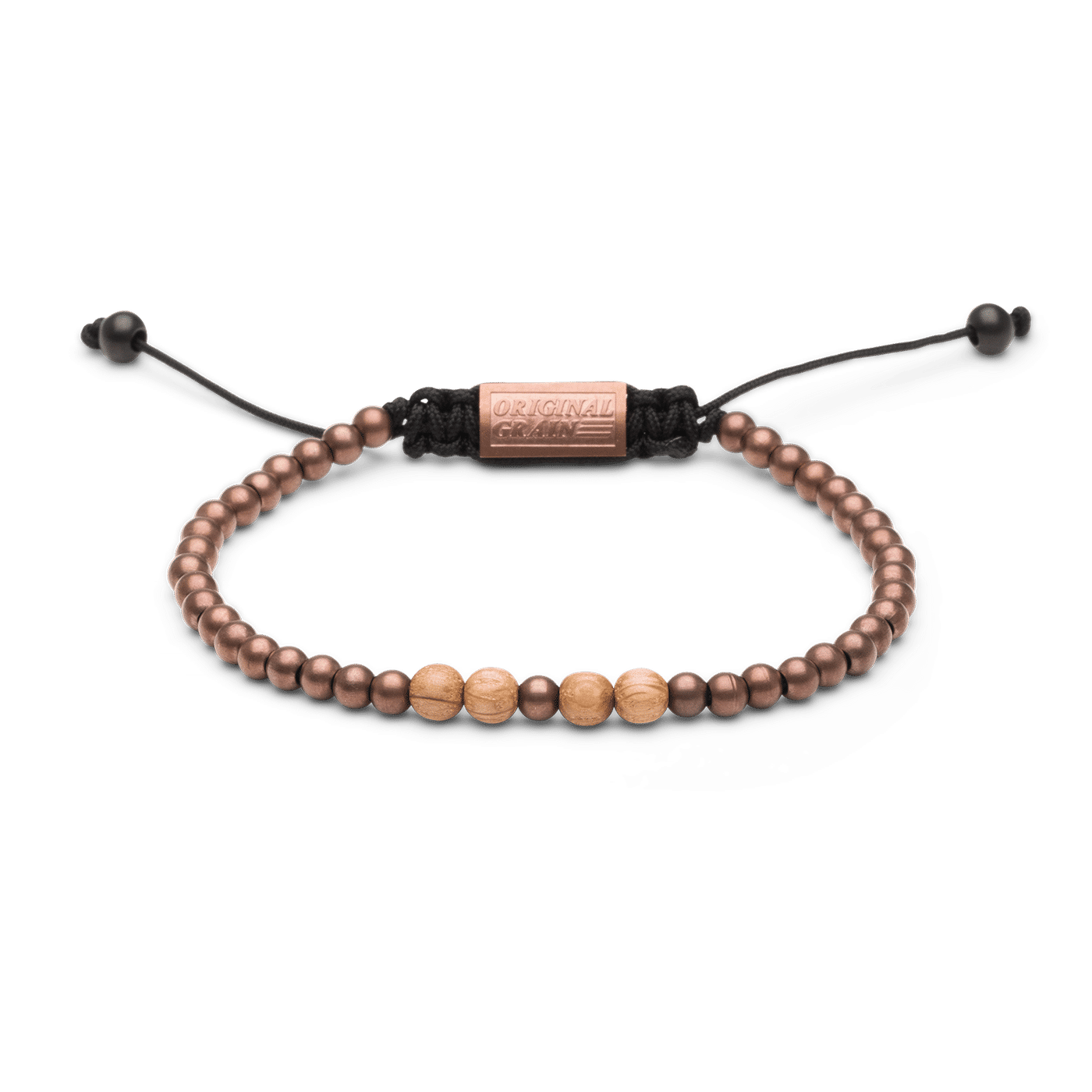 Whiskey Espresso Macrame Bracelet 5mm by Original Grain
