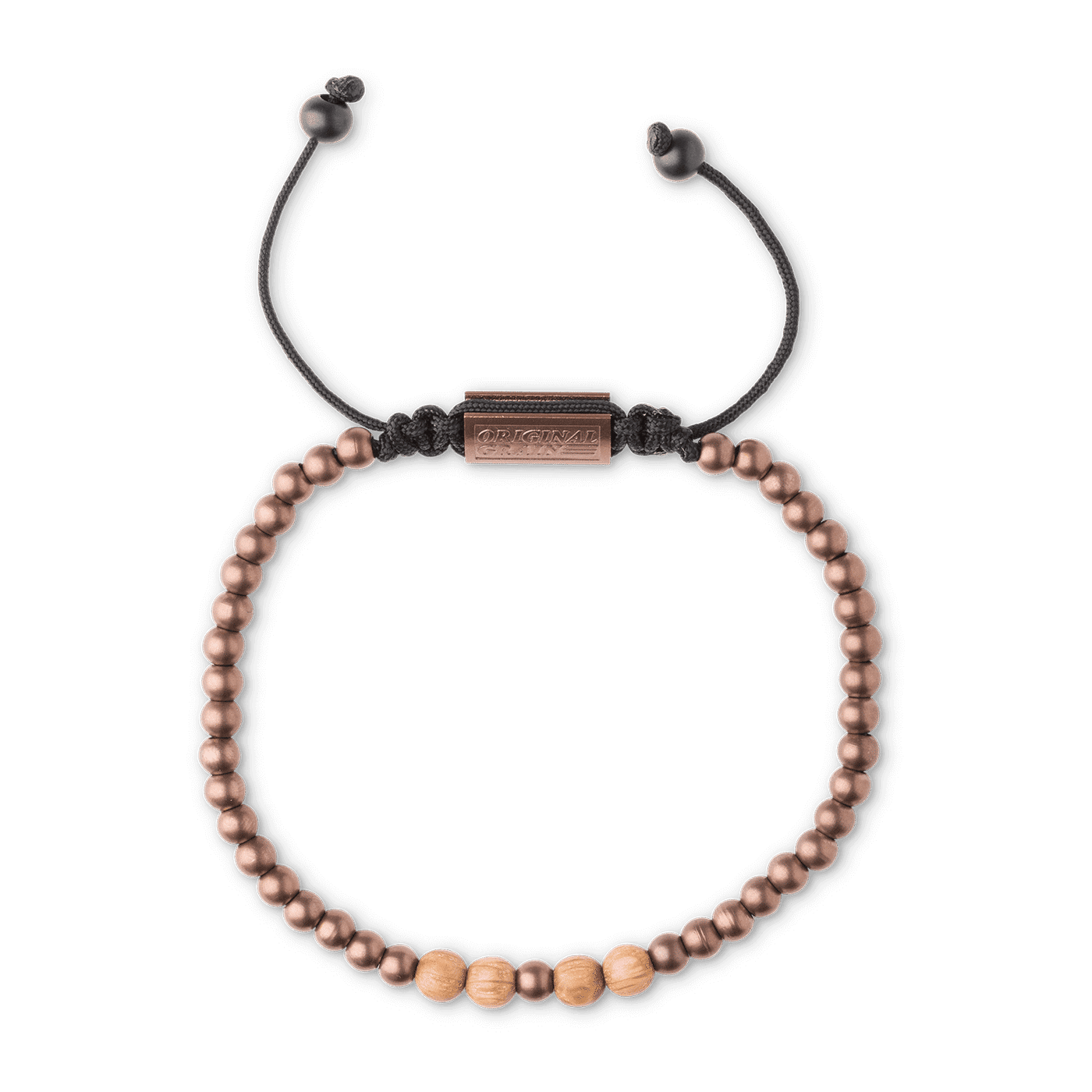 Whiskey Espresso Macrame Bracelet 5mm by Original Grain