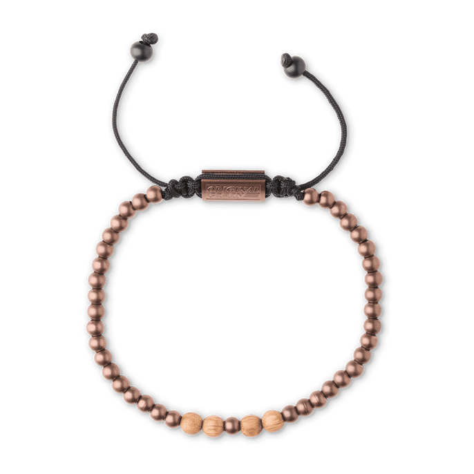 Whiskey Espresso Macrame Bracelet 5mm by Original Grain