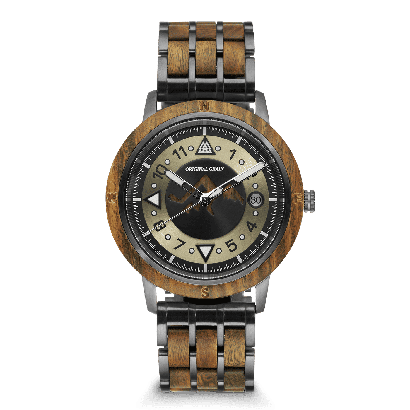 Andes Palo Santo Gunmetal Mountain Range 43mm