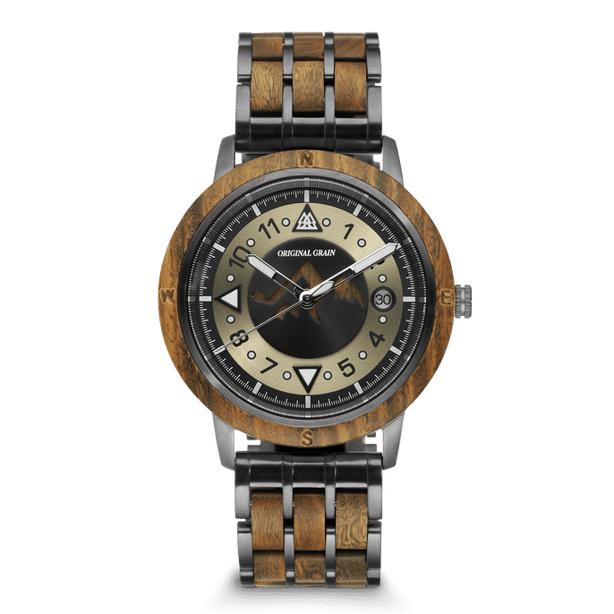 Andes Palo Santo Gunmetal Mountain Range 43mm