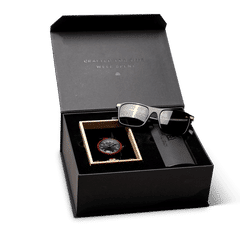 Rosewood Black Classic + Whiskey Black sunglass Gift Kit