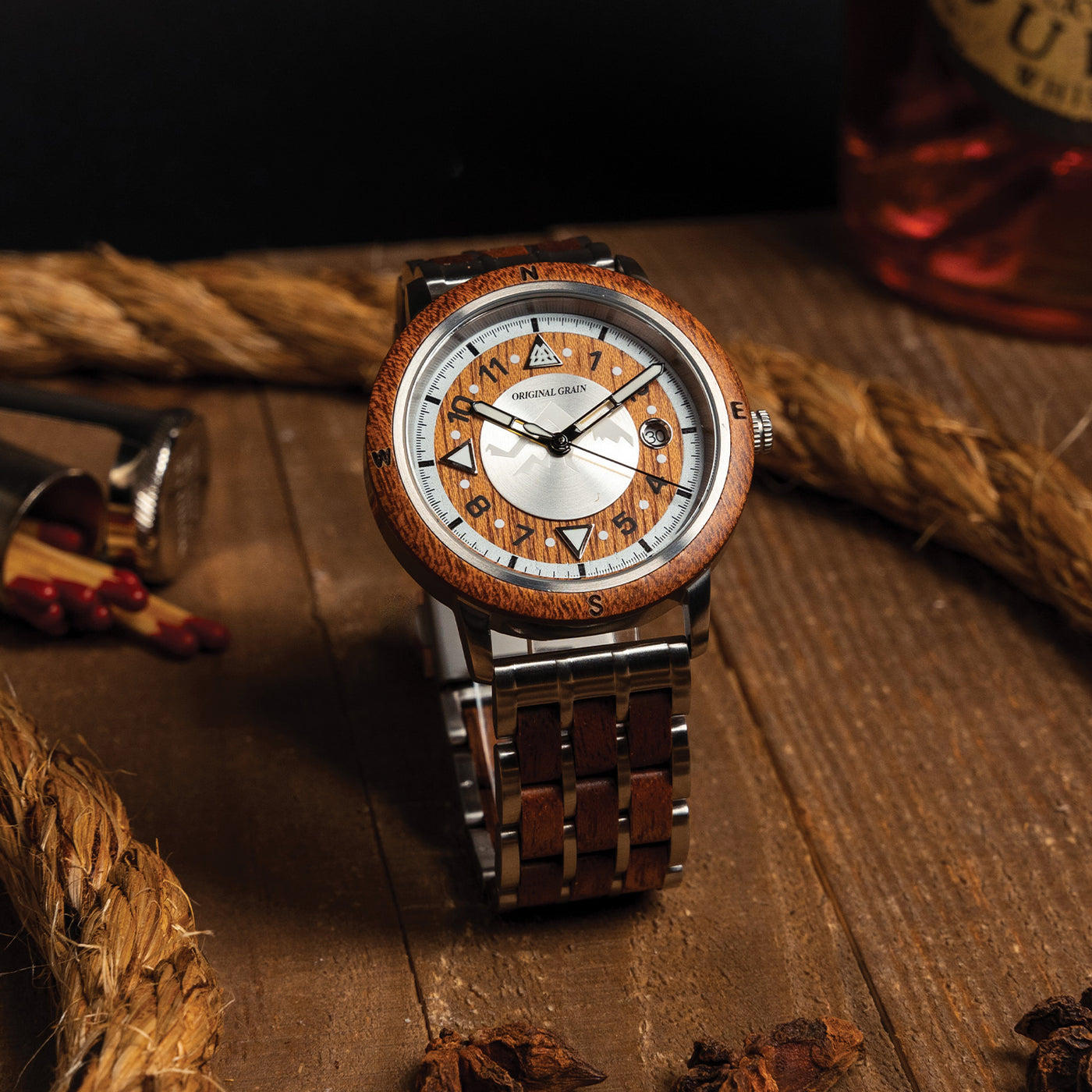 Sierra Leone Sapele Silver Mountain Range 43mm