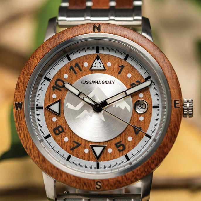 Sierra Leone Sapele Silver Mountain Range 43mm