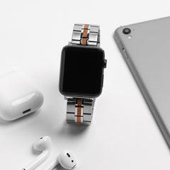 Apple Watch Band aus kastanienbraunem Edelstahl