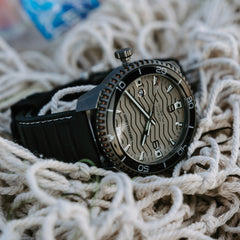 Mahagoni Gunmetal Ocean Plastic Taucher 44mm