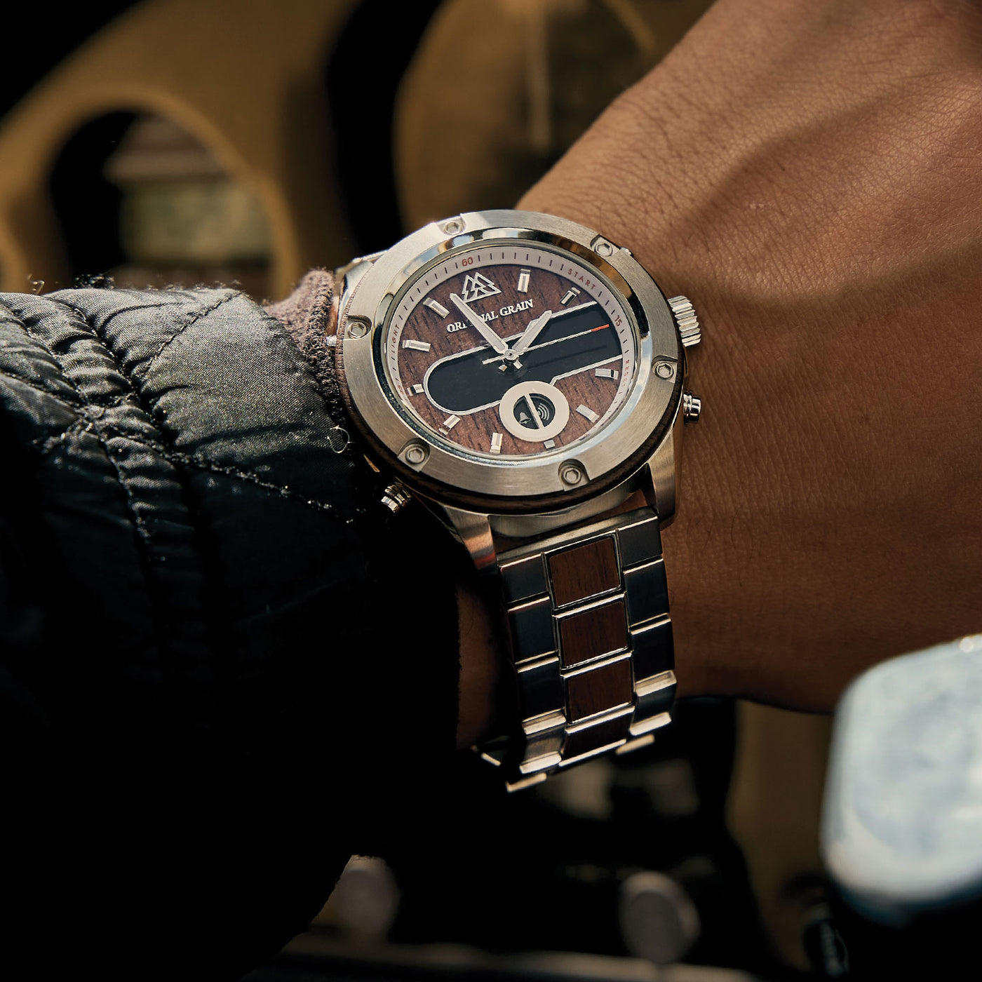Nussbaum Silber Robust 45mm