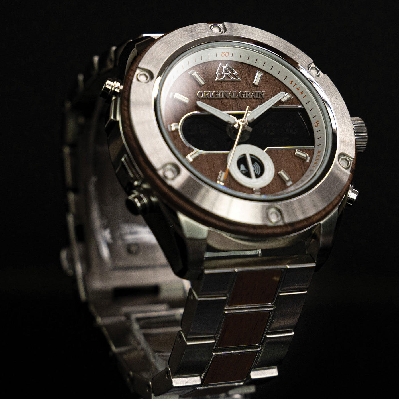 Nussbaum Silber Robust 45mm