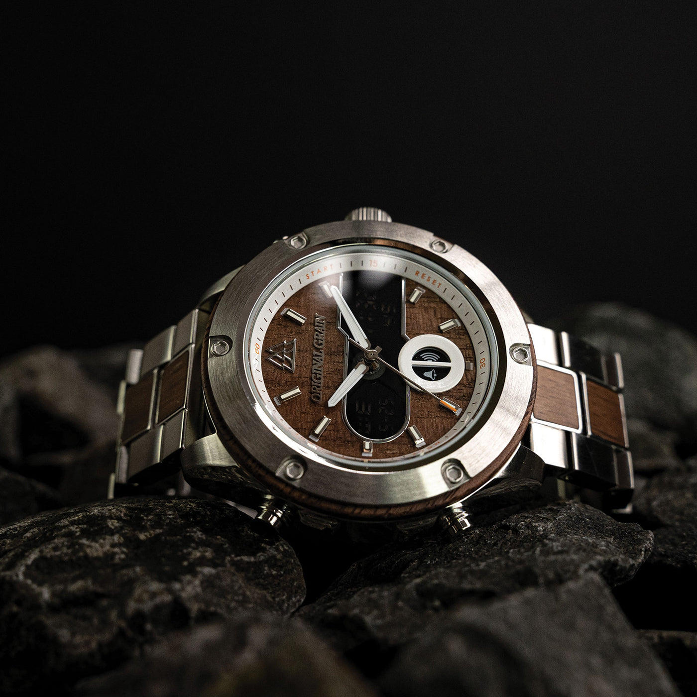 Nussbaum Silber Robust 45mm