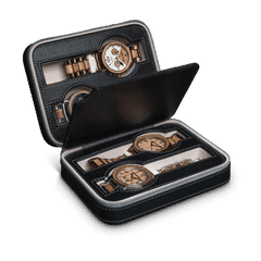 Black Leather Watch Case
