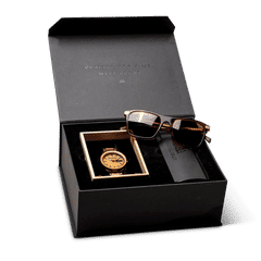 Whiskey Barrel 42mm + Whiskey Brown Sonnenbrille Geschenkset