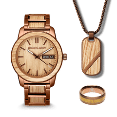 Whisky 42 mm + Whisky-Anhänger & Ring-Bundle