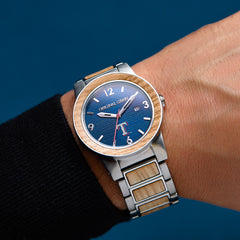 Texas Rangers Barrel 42mm by Original Grain on Man's Wrist
