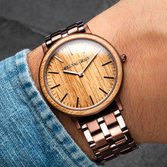 Whiskey Espresso Steel Minimalist 40mm